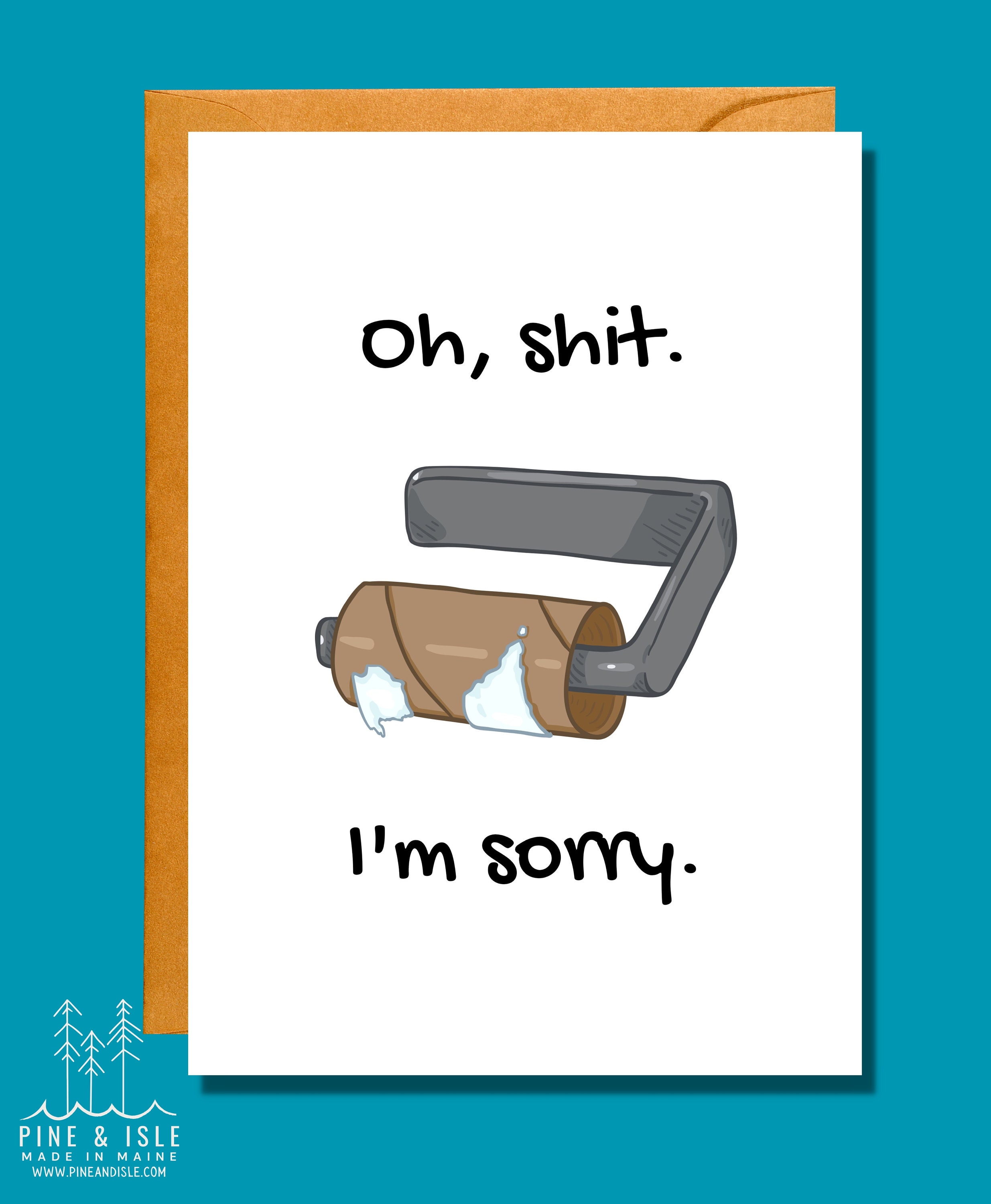 Oh Sh*t I'm Sorry | Funny Card | Apology Card | AP23 - Etsy