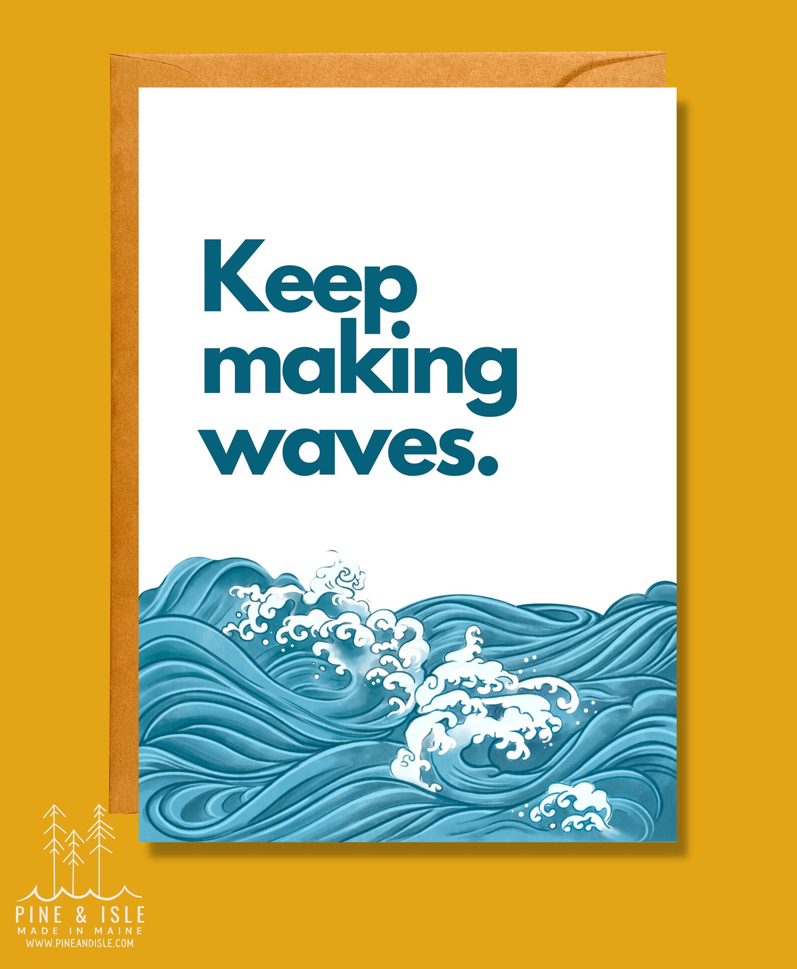Keep Making Waves | Congratulations Card | Pun Card | CO25 - Etsy