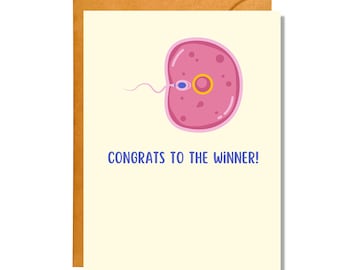 Congrats to the Winner | Funny Card | Pregnancy | Baby Shower | BB9