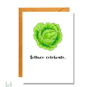 Lettuce Celebrate | Congratulations | Pun Card | CO10