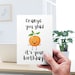 Orange You Glad It's Your Birthday Food Pun Card Birthday Card BD13 - Etsy
