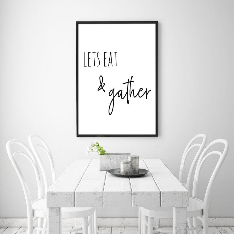 Digital Dining Room Sign Large Table Quote Printable Etsy