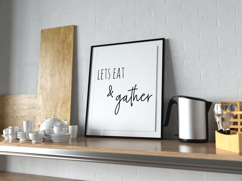 Digital Dining Room Sign Large Table Quote Printable Etsy