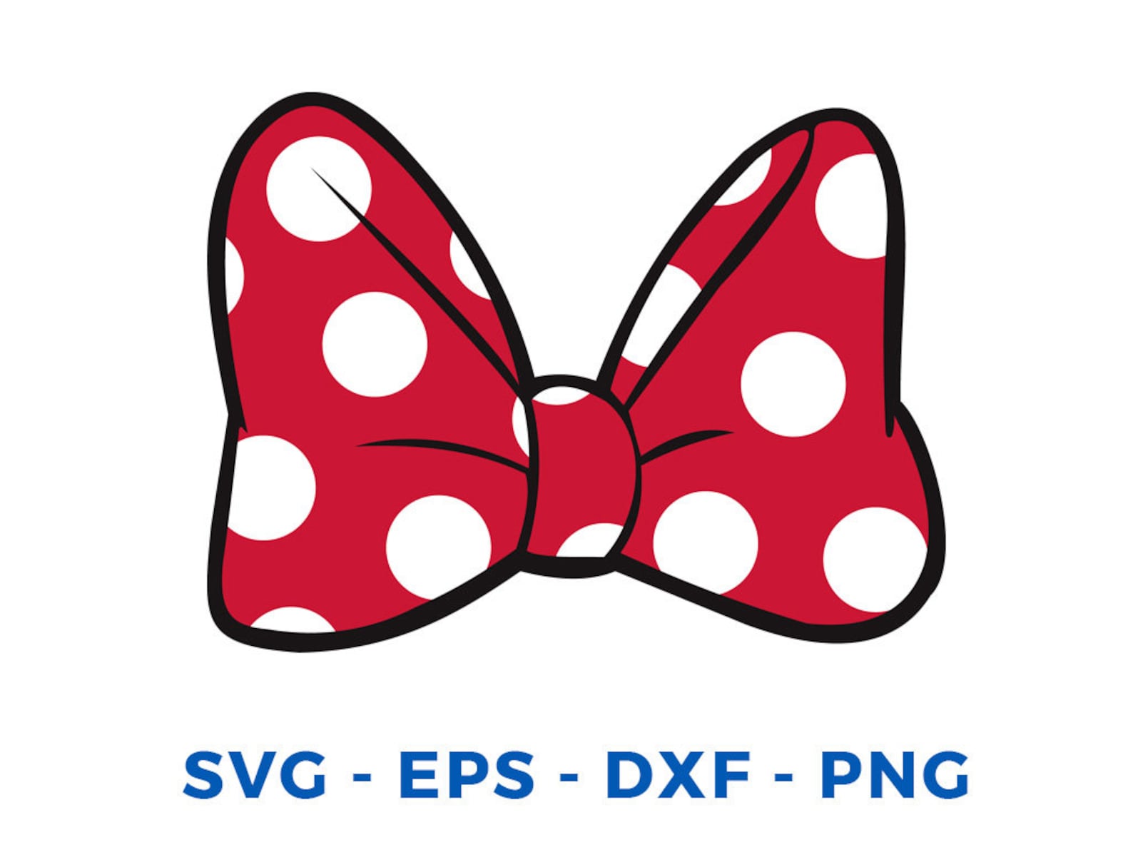 Minnie Mouse noeud SVG DXF png vecteur coupe fichier Cricut | Etsy