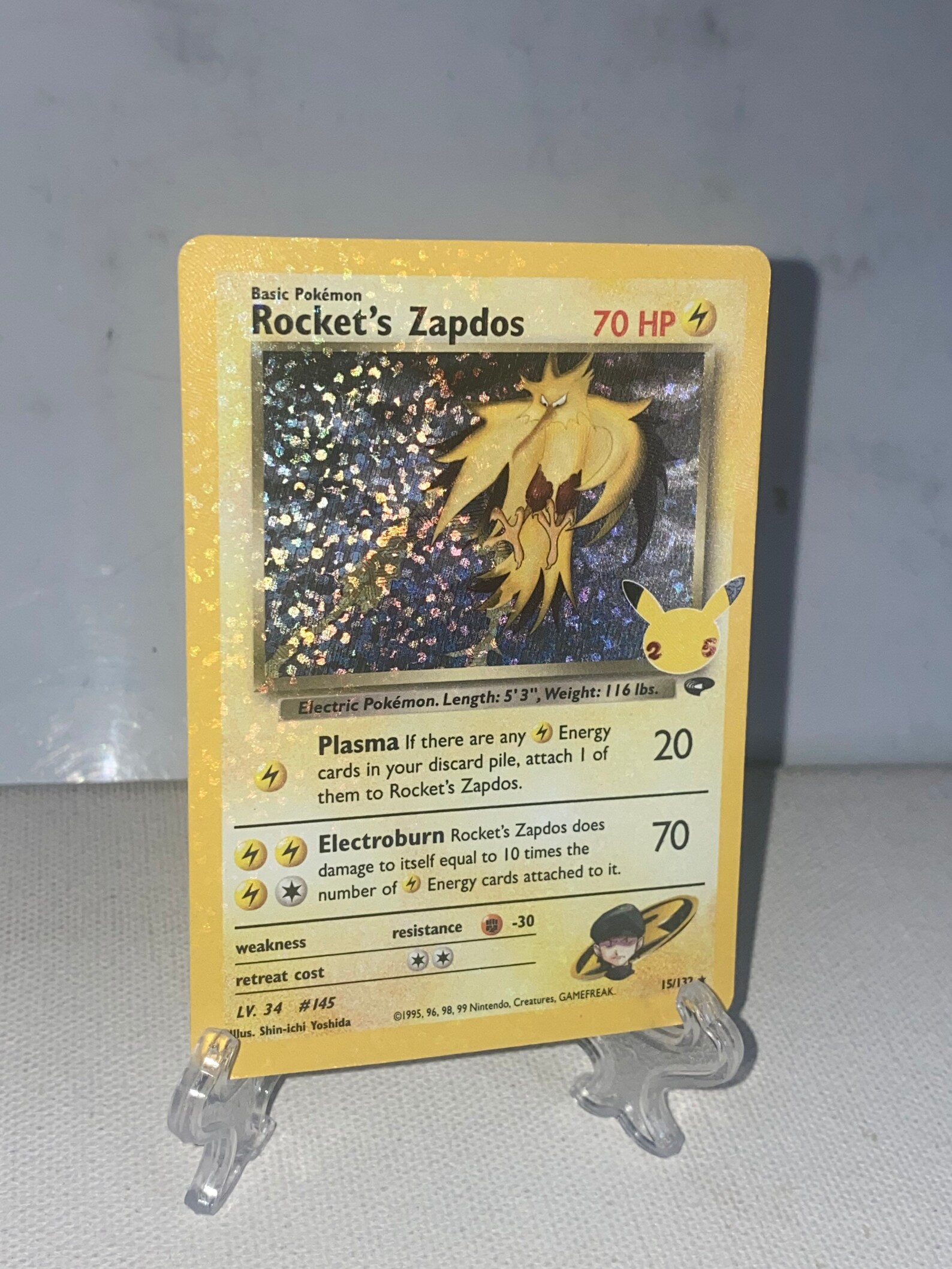 Rockets Zapdos 15 Celebrations Etsy UK