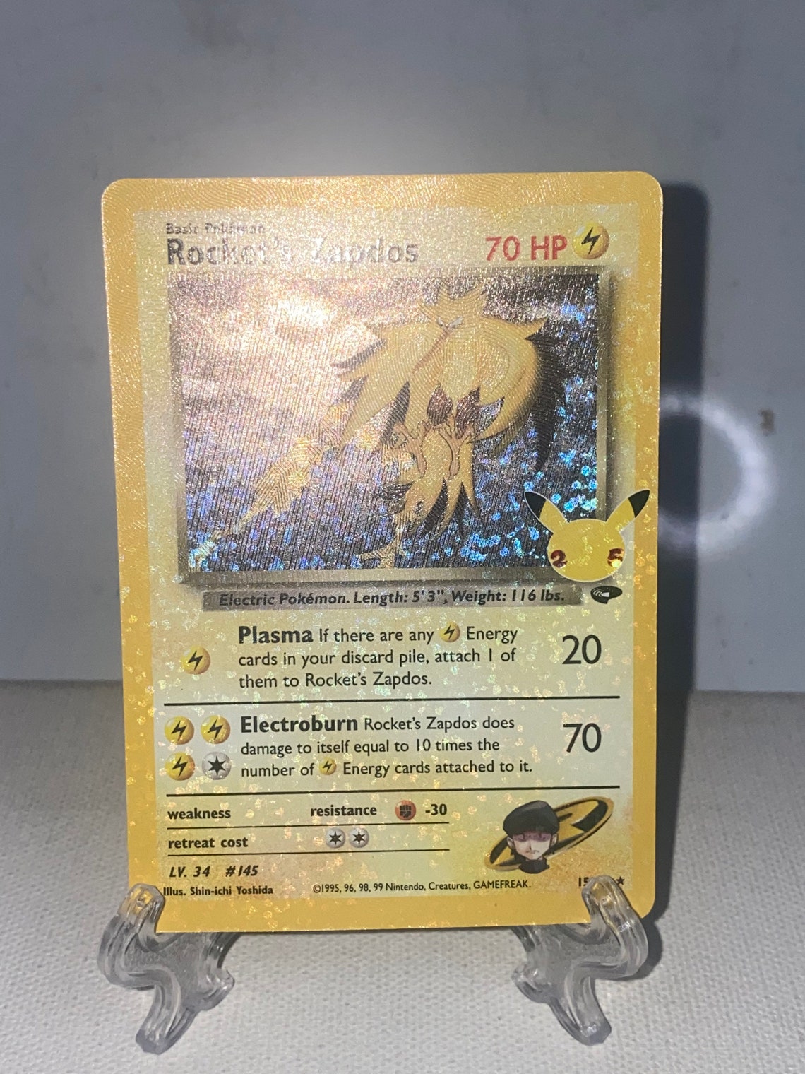 Rockets Zapdos 15 Celebrations Etsy UK