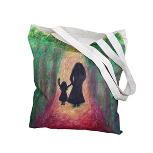 Cotton fabric bag/hand-painted/carry bag/shopping bag/gift