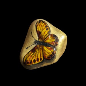 Painted Stone/Butterfly/Decoration/Garden Decor/Gift/butterfly