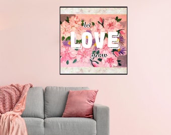 Let Love Grow- Canvas Gallery Wraps