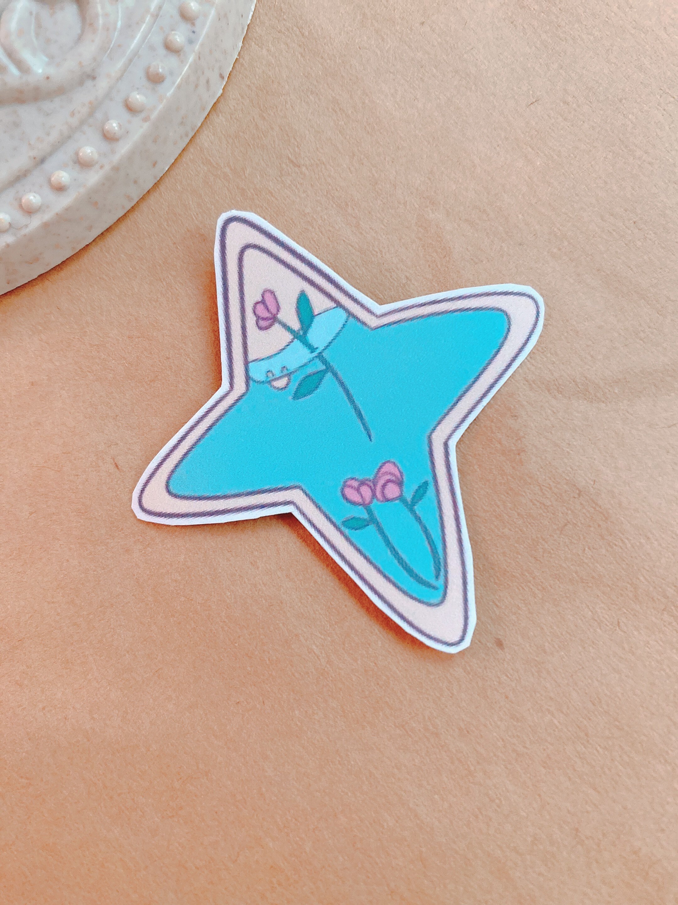 Moon and Star Stickers Etsy