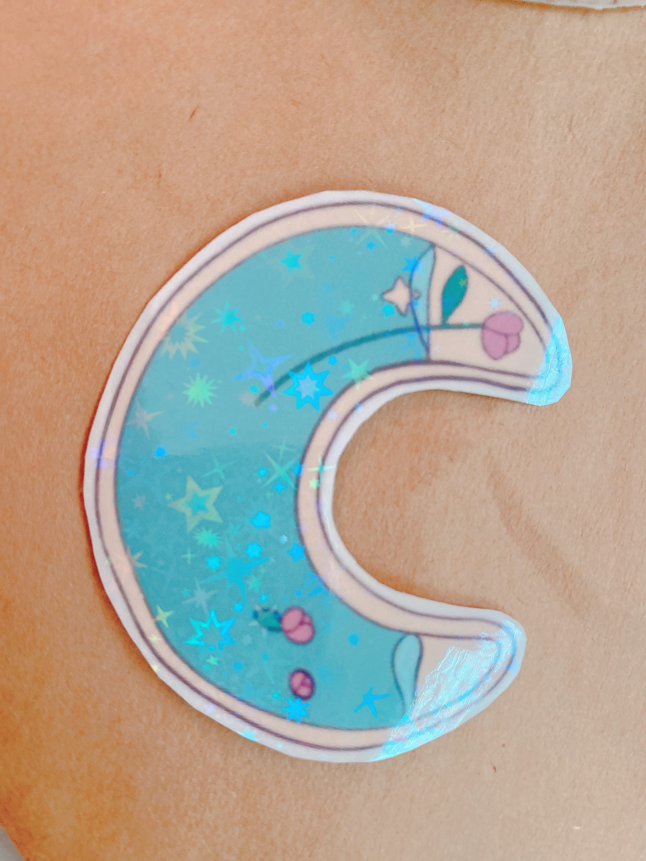 Moon and Star Stickers Etsy