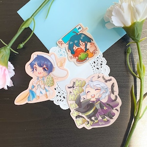 Stickers Fire Emblem Byleth, Alphonse, Henry