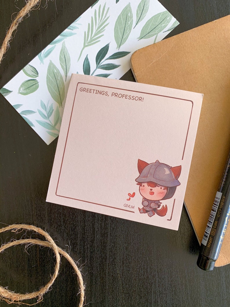 Fire Emblem Three Houses Gatekeeper Greetings Professor Memo Pad