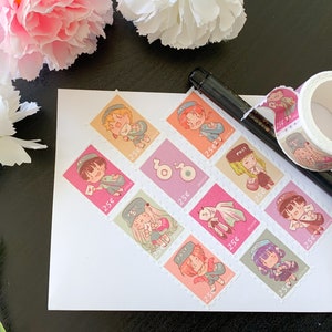 Mail-Themed Supernatural Kids 25 mm Stamp Washi Tape