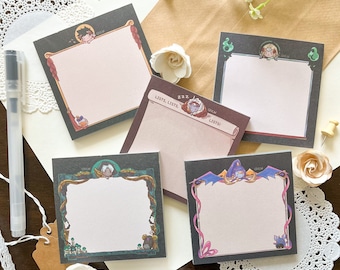 Hades Memo Pads, Stationary Sets - Zagreus, Hypnos, Megaera, Thanatos, Melinoe