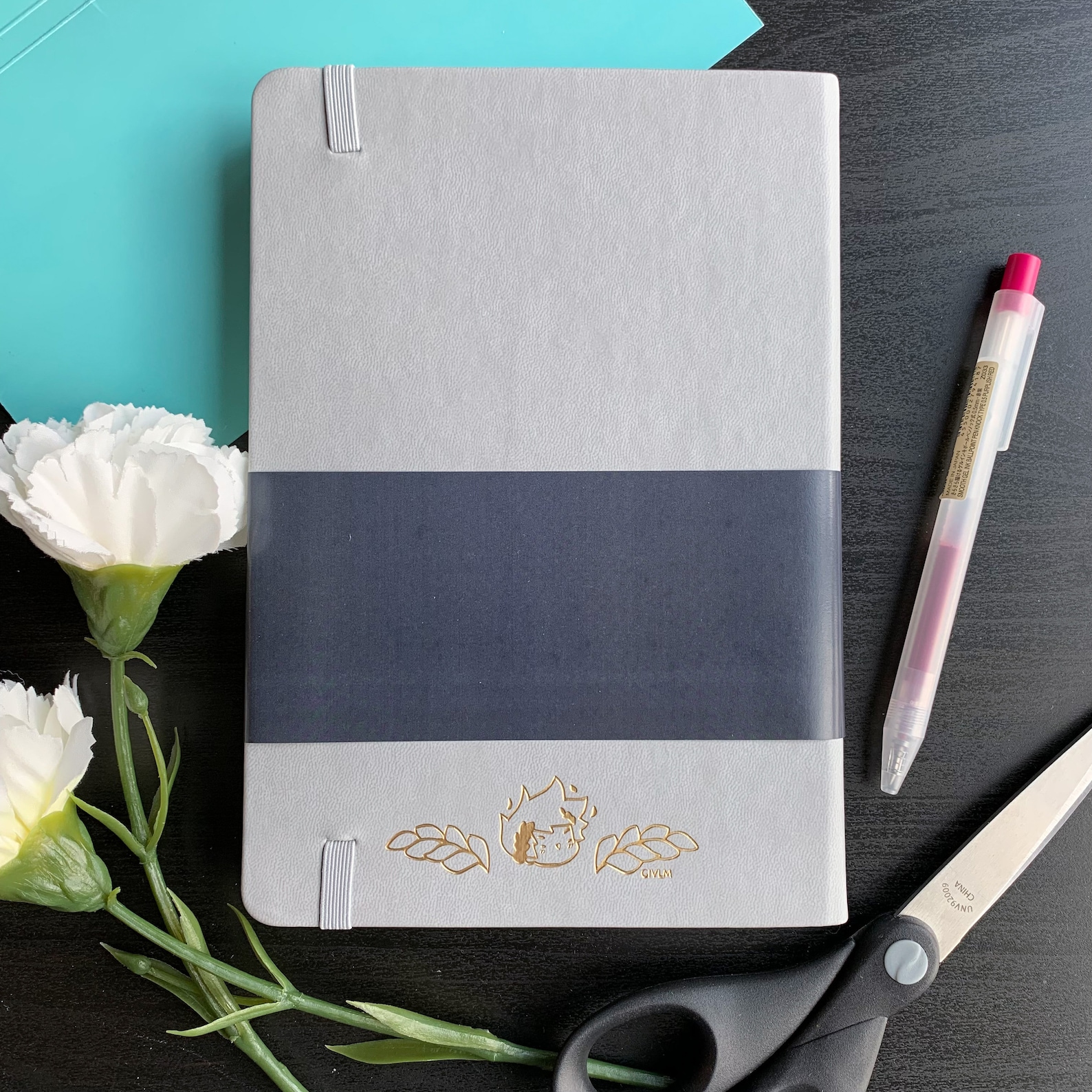 Hades-themed Gold Foil A5 Journal, Notebook, Dotted, Hard Cover ...