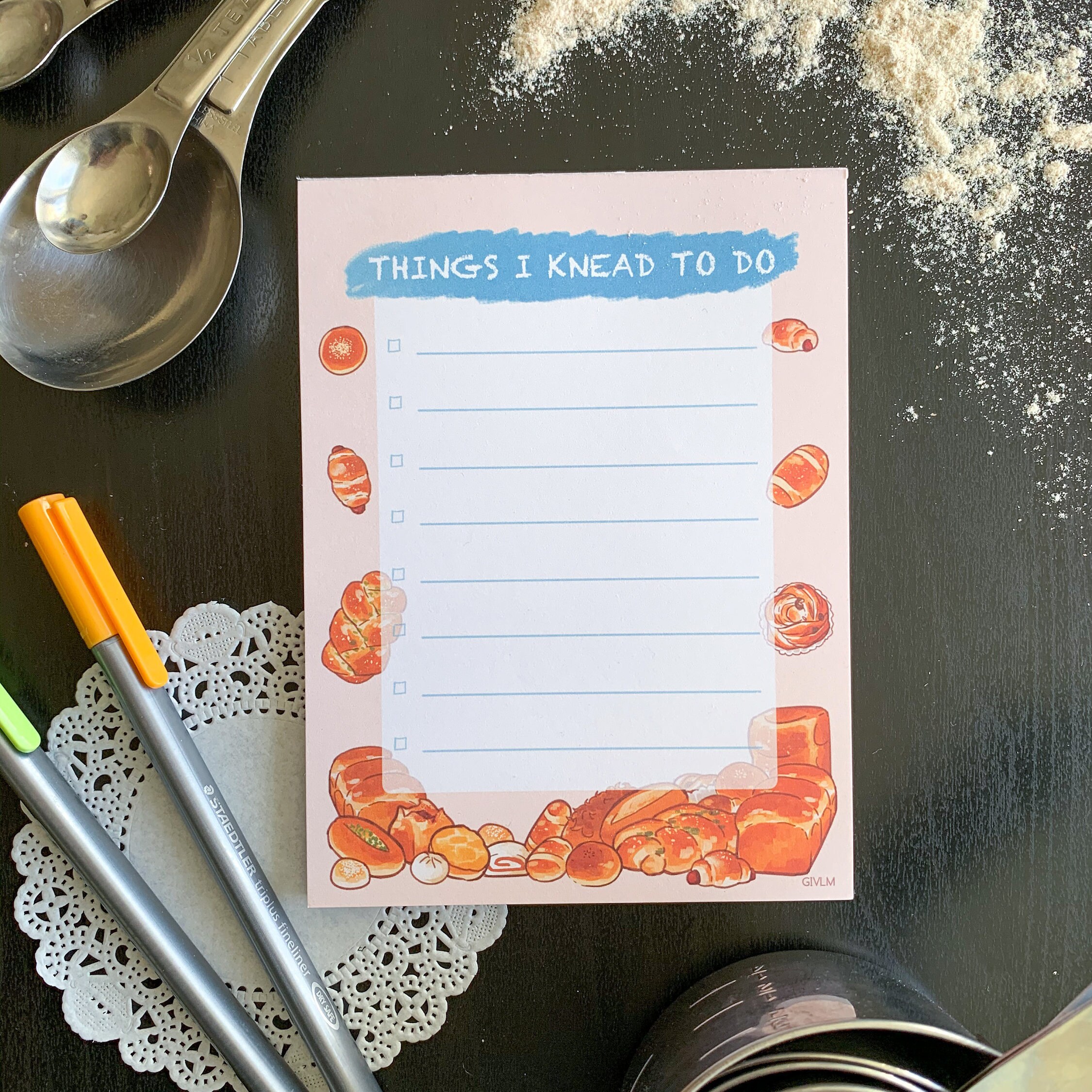 Asian Bakery Memo Pad Stationary Set - Etsy