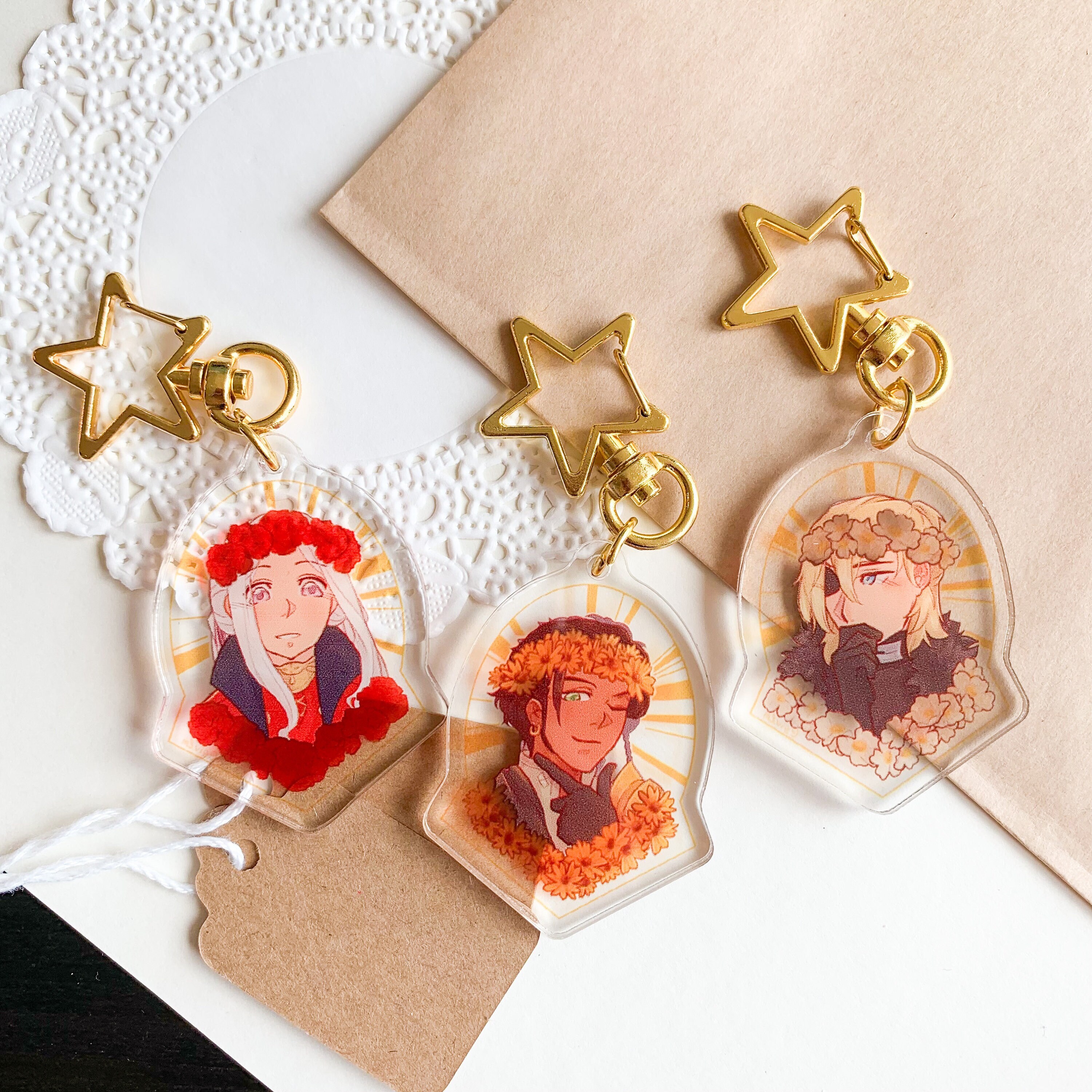 FE3H Flower Crown Charms Dimitri Alexandre Blaiddyd Edelgard - Etsy