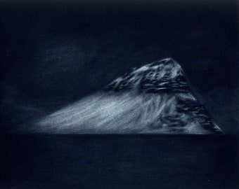 Nordatlantikberg - Mezzotint