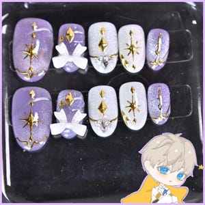 Xavier - Love & Deepspace Themed Press On Nails