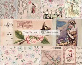 Dance Of The Seasons Kit | Junk Journal Printable