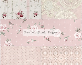 Pastel Pink Pages | Junk Journal Kit