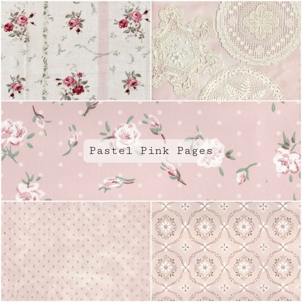 Pastel Pink Pages | Junk Journal Kit