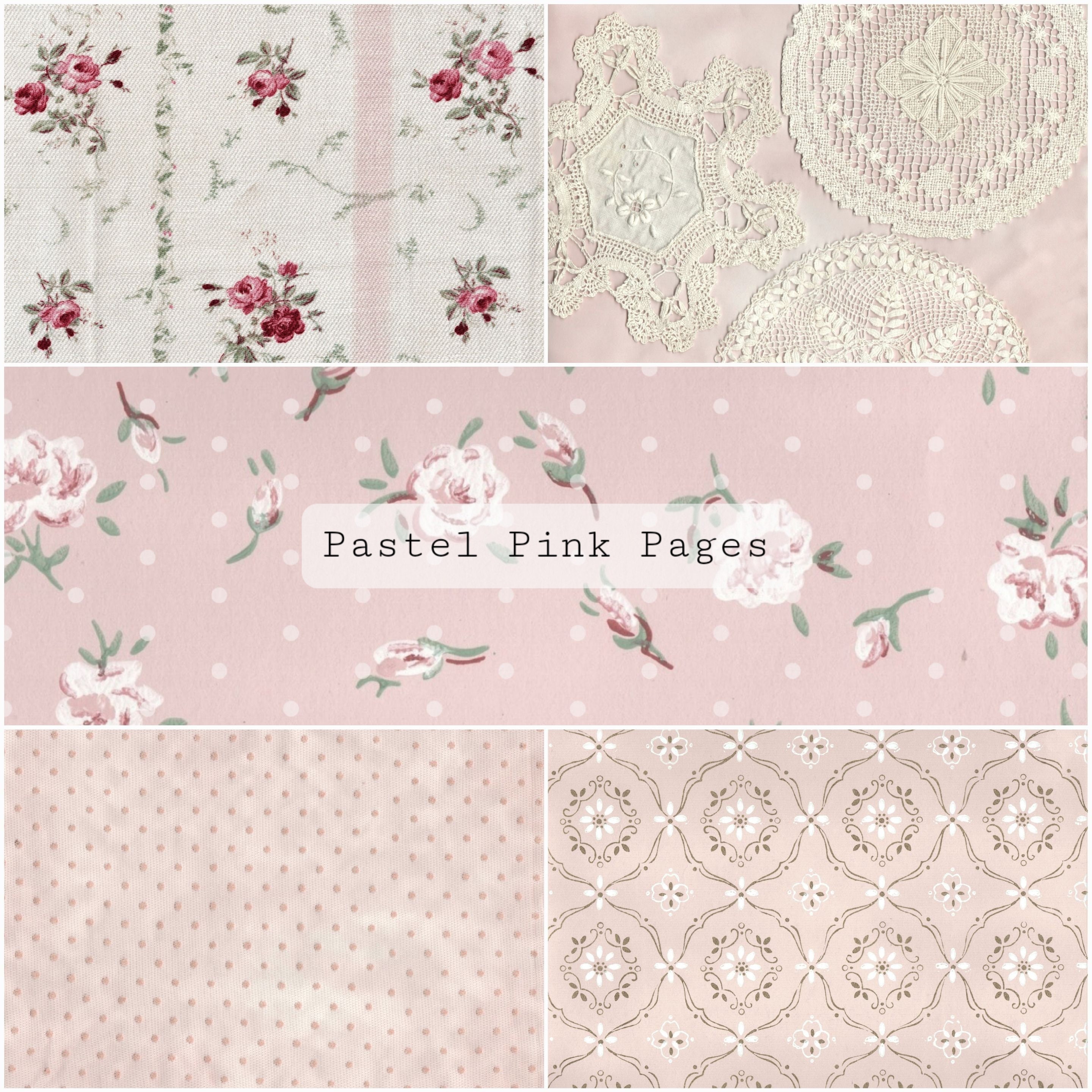 Pastel Pink Pages | Junk Journal Kit