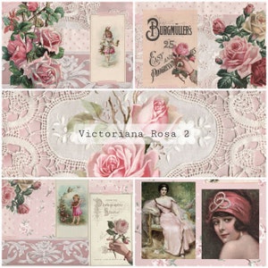 Victoriana Rosa Kit 2 | Afdrukbaar junkjournaal