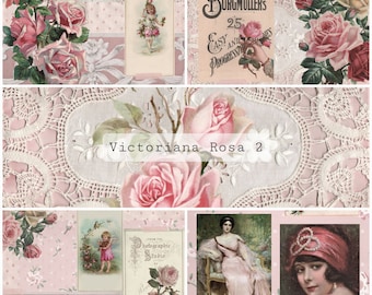 Victoriana Rosa Kit 2 | Junk Journal Printable