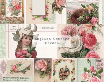 English Cottage Garden Kit | Junk Journal Printable