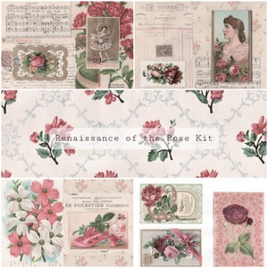Kit Renascença da Rosa | Junk Journal para impressão