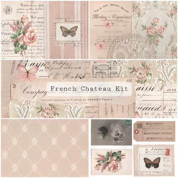 French Chateau Kit | Junk Journal Printable