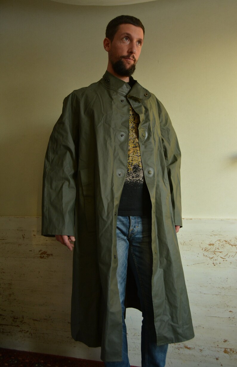 Swedish Army Rain Coat//long Coat//military//weather Etsy