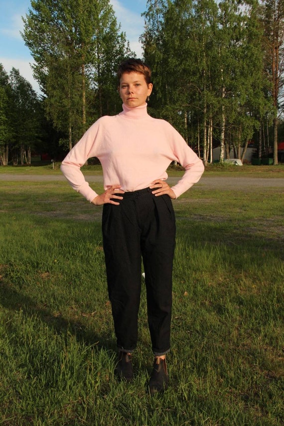 Swedish Pink Soft turtle neck, Vintage