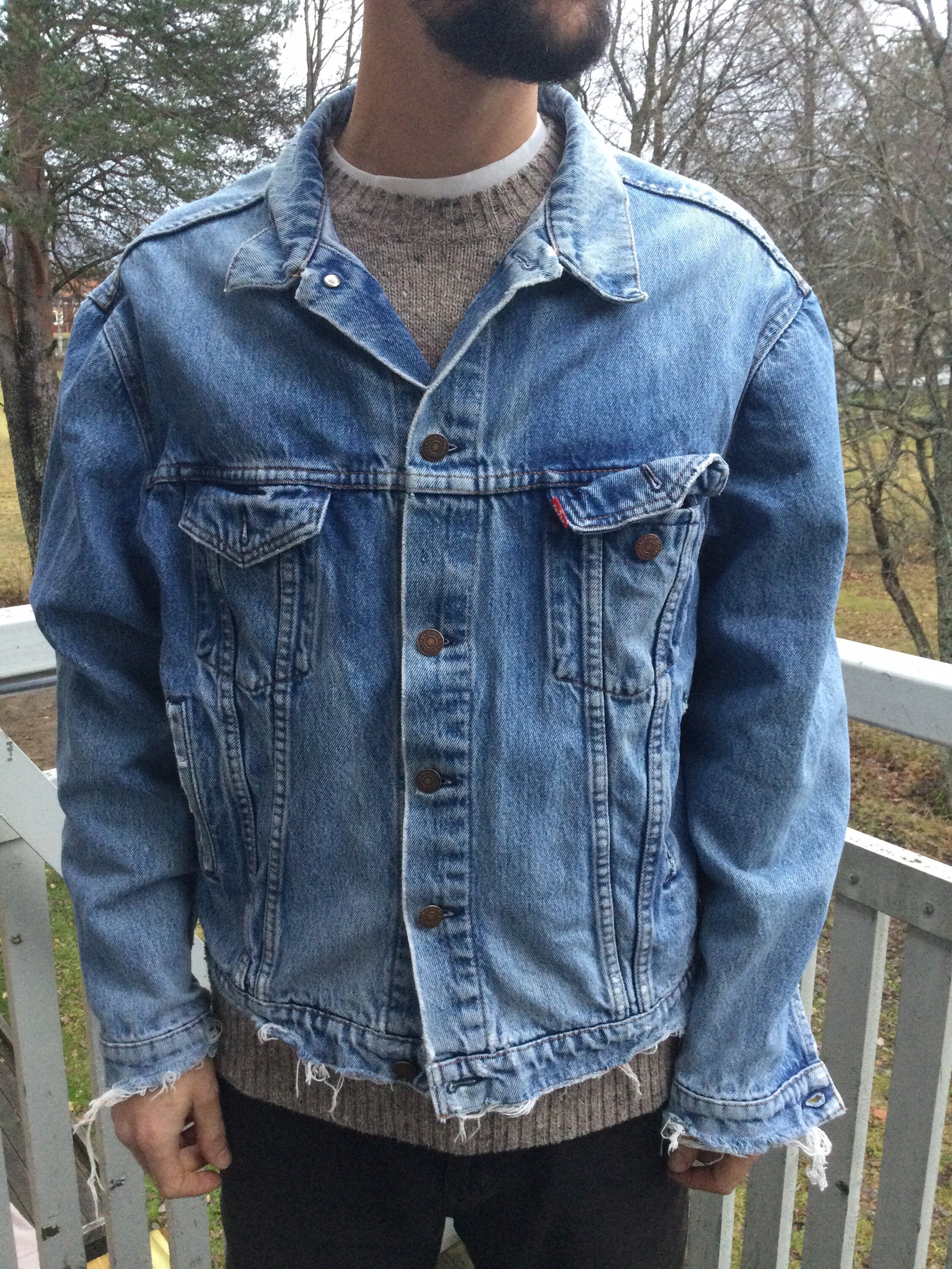 Levis Denim Jacket Vintage Well Used - Etsy Hong Kong