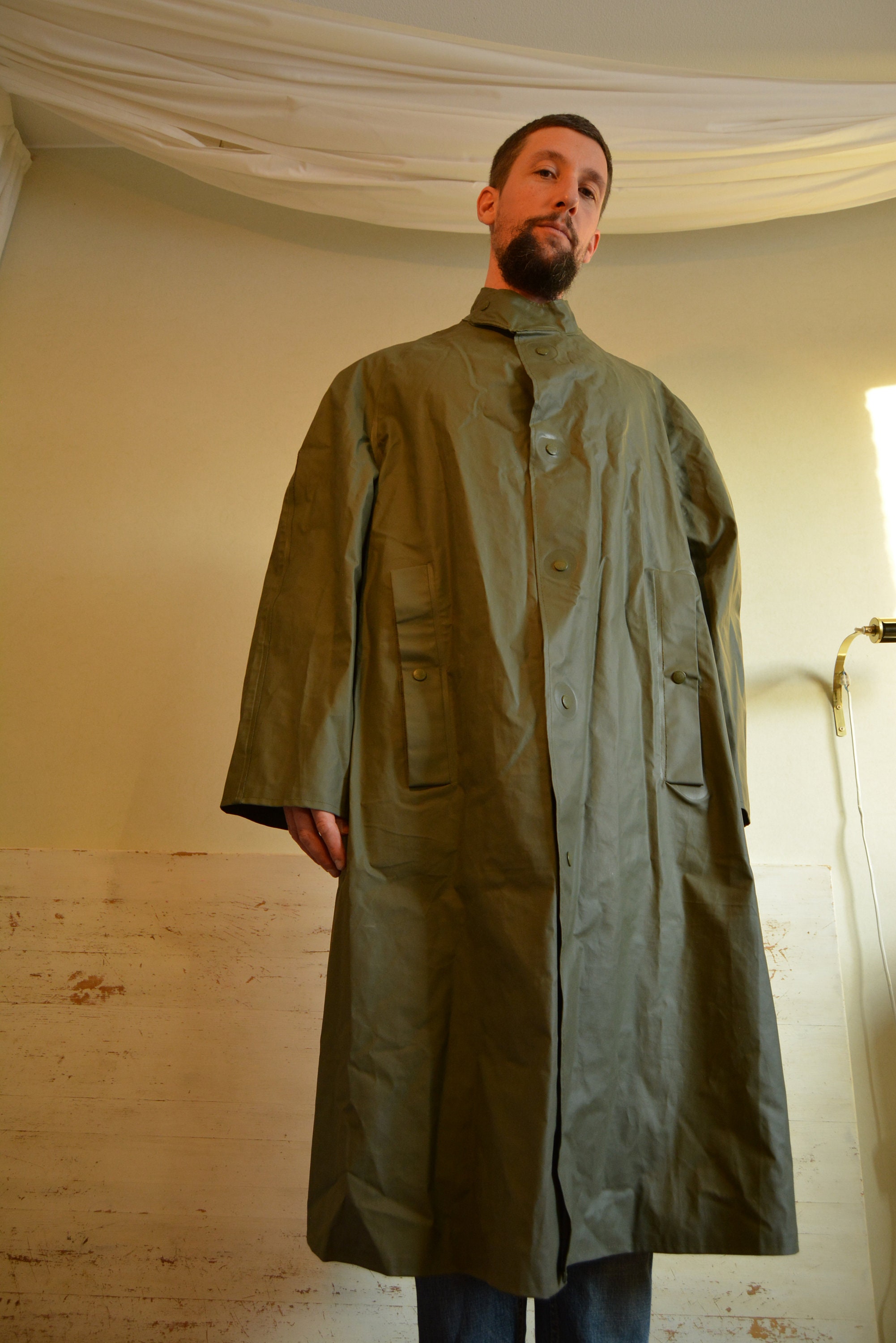 Swedish Army Rain Coat//long Coat//military//weather Etsy