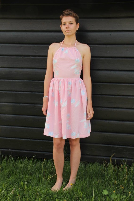 Summer dress - Baby Pink and Baby Blue colors - image 7