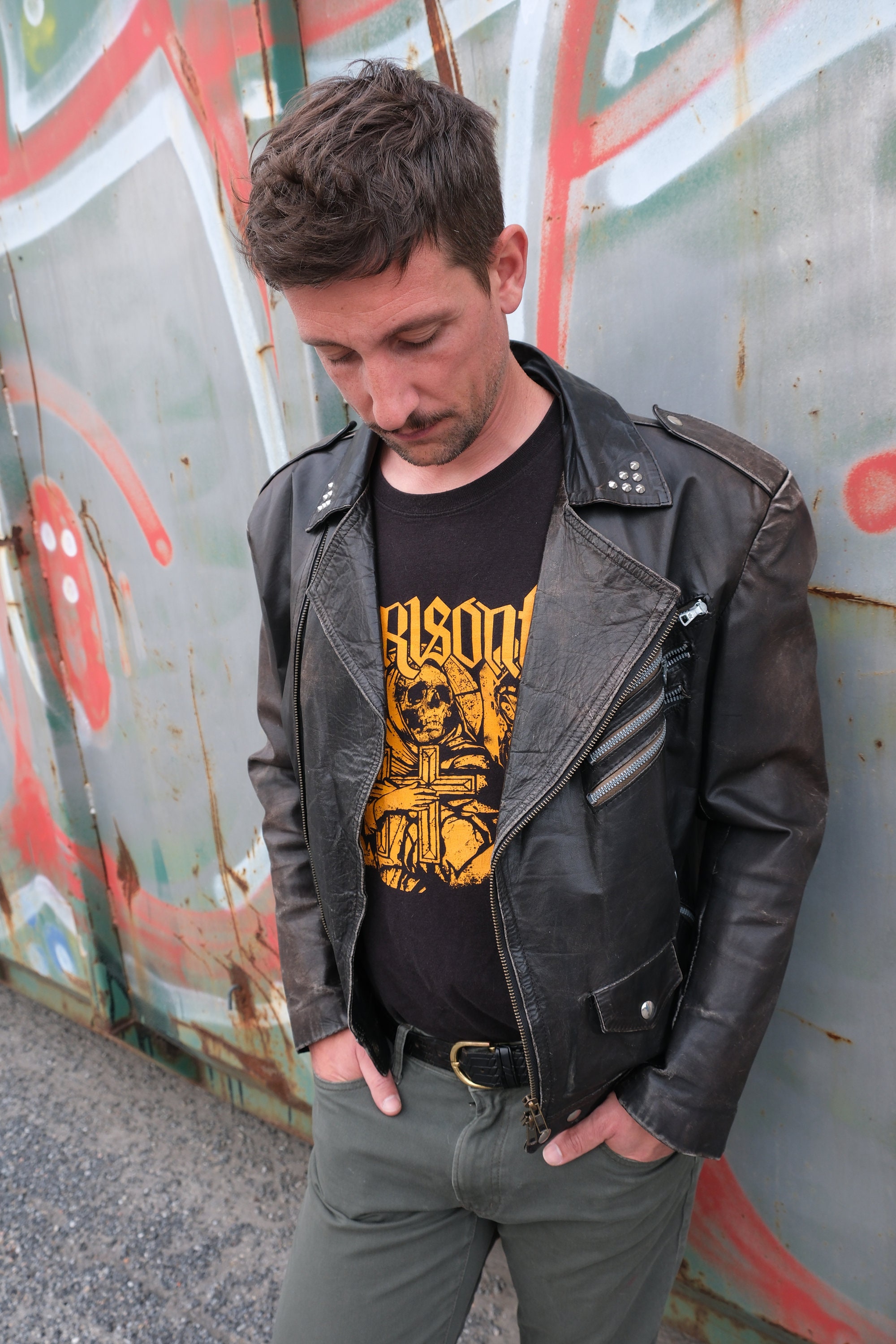 Rocker Mens Jacket - Etsy Norway