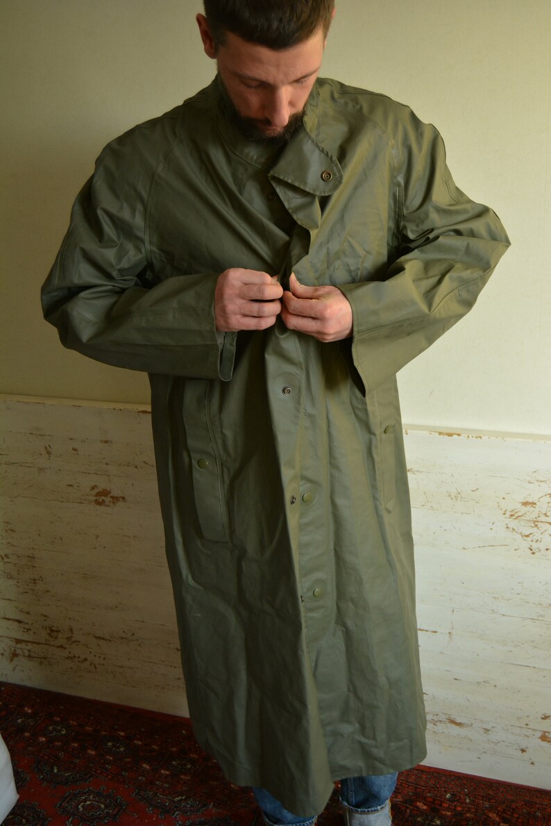 Swedish Army Rain Coat//long Coat//military//weather Etsy