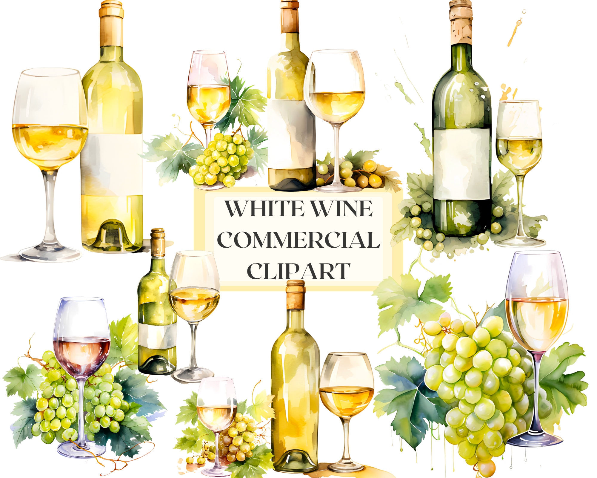 White Wine Bottle Clip Art