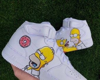 Custom Simpsons Nike Air Force 1 Etsy