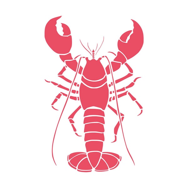 Ensemble de 2 lobster crest fer sur les transferts d’impression d’écran pour les tissus machine patch d’amour lavable