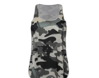 Camouflage print tank top shirt vest singlet Blouse one size tee