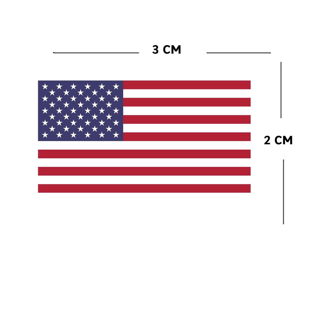 NOT A PATCH) USA United States Country Flag HTV Heat Transfer Vinyl
