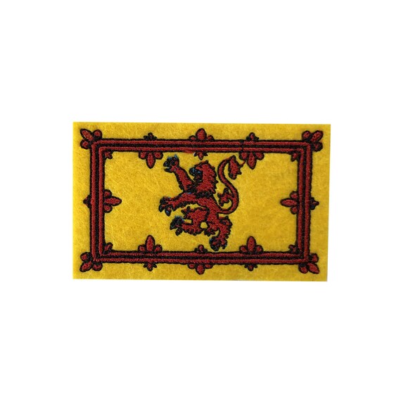 New Embroidered Scotland Lion Rampant Flag Patch Badge – Iron-On Or Sew