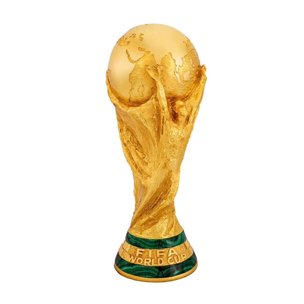 Football Fan Gift 3D Replica of Soccer Champions Trophy Golden Hercules Football Champion Trophy Resin Souvenir Game Trophy,10x27cm World Cup Trophy 