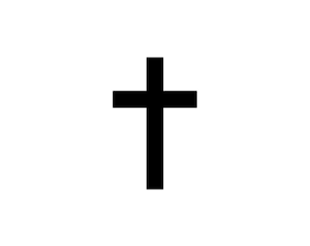 Christian Cross Semi Permanent Tattoo Waterproof Lasts 1 - 2 weeks Cross Symbol