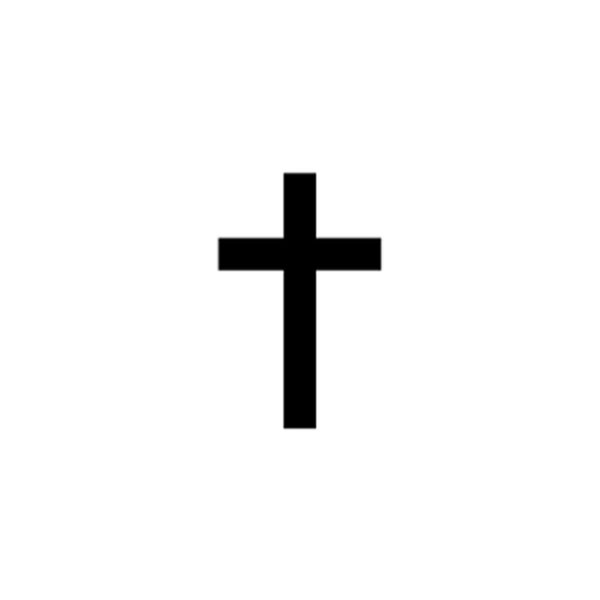 Christian Cross Semi Permanent Tattoo Waterproof Lasts 1 - 2 weeks Cross Symbol