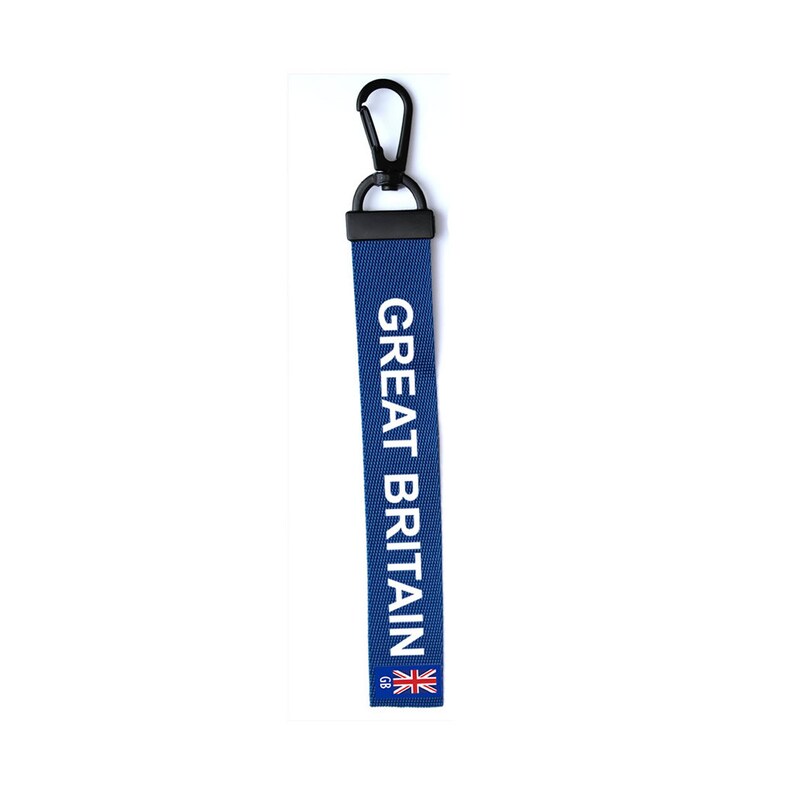 Great Britain Key Chain Keyring Luggage Tag Zipper Pull Bag British UK ...